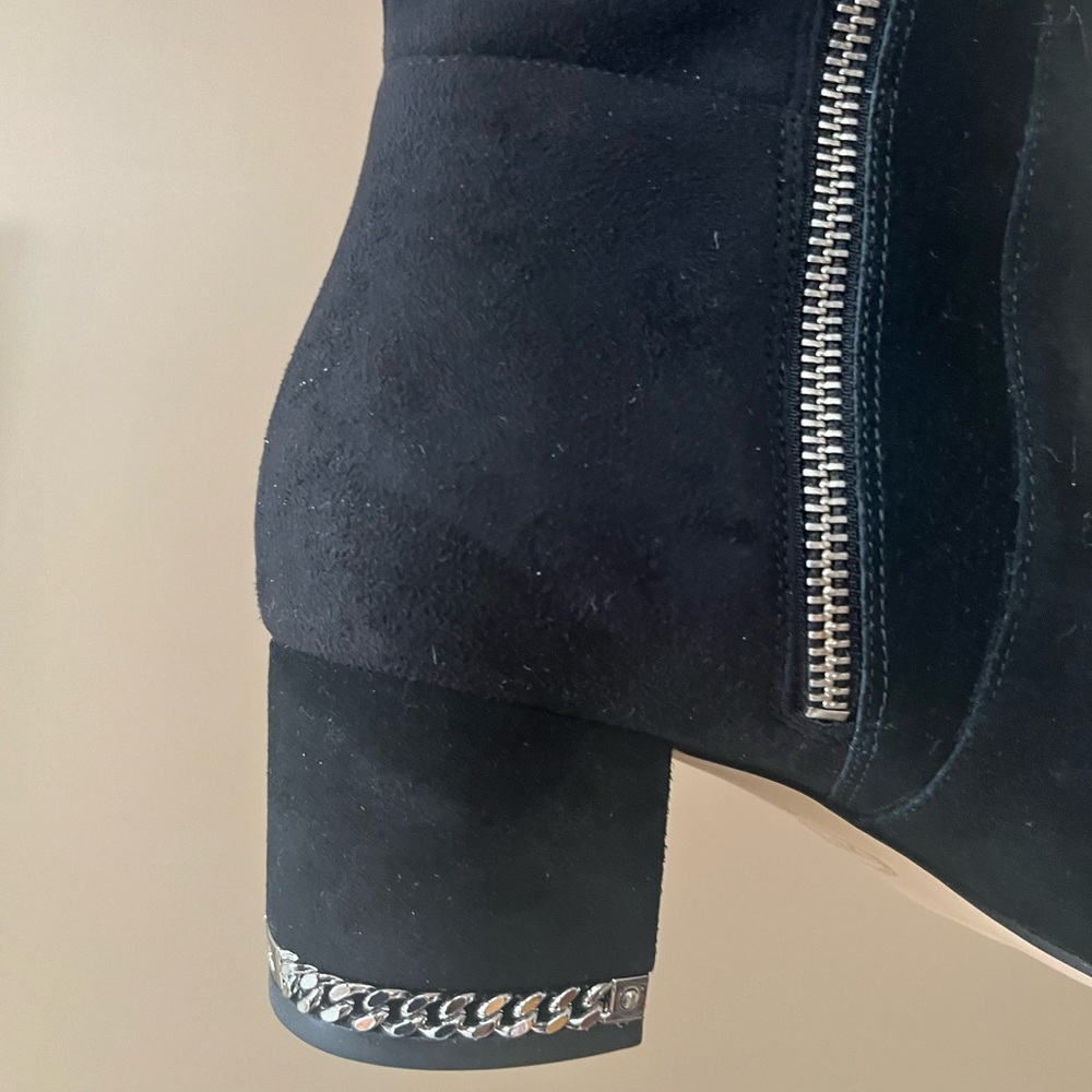 Michael Kors “Sabrina” black suede zip-up over-knee boots. NWT❣️ - Picture 2 of 14